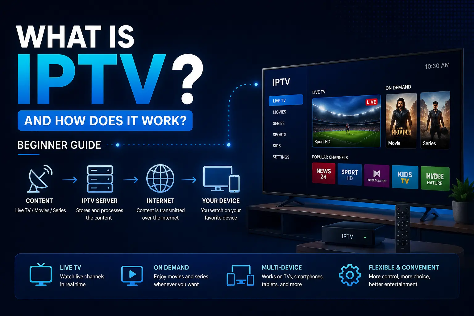 What Is IPTV and How Does It Work? (Beginner Guide)